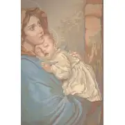 Madonna and Child with Border Italian Tapestry | Close Up 2