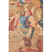 The Vintage II Belgian Tapestry Wall Hanging - 61 in. x 35 in. Wool/cotton/others by Charlotte Home Furnishings | Close Up 2