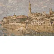 Florence from the Arno Italian Tapestry | Close Up 1