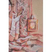 Lady In Rose Belgian Tapestry Wall Hanging | Close Up 2
