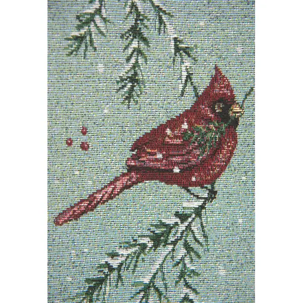 Three Winter Robins Decorative Bell Pull | Close Up 1