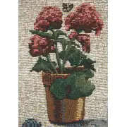 Garden Quilt Beige Wall Tapestry Bell Pull | Close Up 1