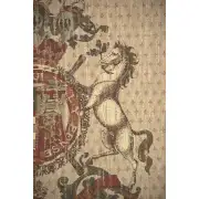Honni Soit Qui Mal Y Pense Beige Belgian Tapestry | Close Up 1