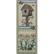 Garden Quilt Green Decorative Bell Pull | Close Up 2