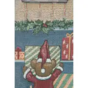 Bear Elf Workshop Wall Tapestry Bell Pull | Close Up 1