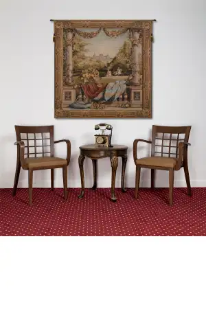 Chateau Bellevue (Square) French Wall Tapestry