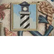 Nautical Scene I Blue Tassel Table Mat | Close Up 1