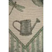 Garden Elements Green Tassel Tapestry Table Mat | Close Up 1