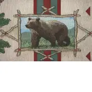 Rustic Retreat with Red Tassels Tapestry Table Mat | Close Up 1