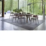 Rustic Retreat with Black Tassels Tapestry Table Mat | Life Style 1