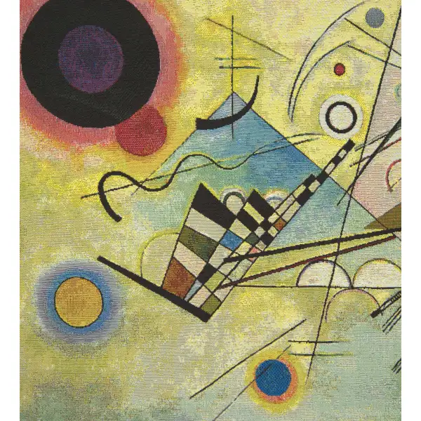 Kandinsky Composition VIII Belgian Tapestry Wall Hanging | Close Up 1