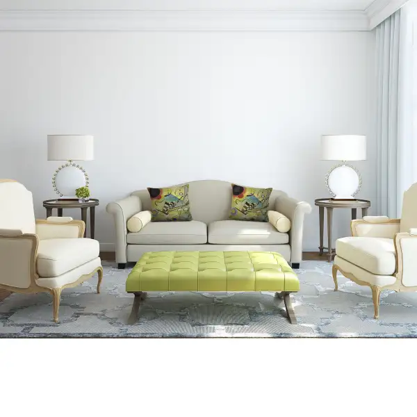 Composition VIII by Kandisnky Belgian Sofa Pillow Cover | Life Style 1