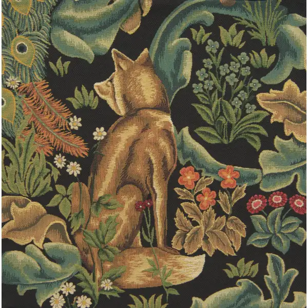 Wolf By William Morris Belgian Cushion Cover - 18 in. x 18 in. Cotton/Viscose/Polyester by William Morris | Close Up 1