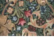 Golden Lily by William Morris Belgian Throw | Close Up 2