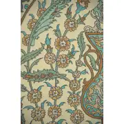 Bright Floral with Urns Belgian Tapestry | Close Up 1
