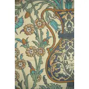 Bright Floral with Urns Belgian Wall Tapestry | Close Up 2