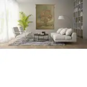 The Grand Bouquet Beige Belgian Wall Tapestry | Life Style 1