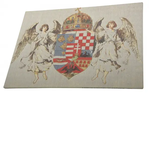 Hungary Coat of Arms Stretched Wall Tapestry | Close Up 3