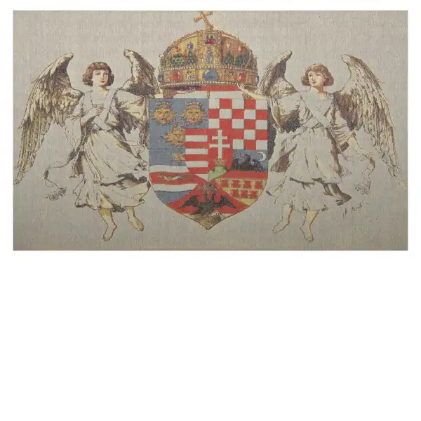 Hungary Coat of Arms Stretched Wall Tapestry | Close Up 4