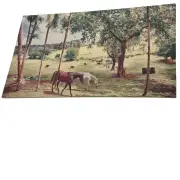 Peaceful Pasture Stretched Wall Tapestry | Close Up 3