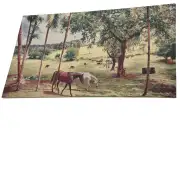 Peaceful Pasture Stretched Wall Tapestry | Close Up 4