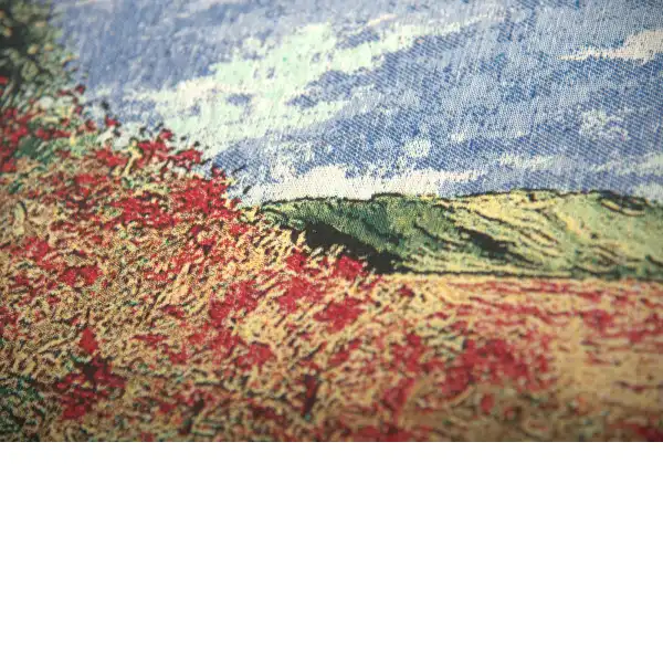 Poppy Fields III Stretched Wall Tapestry | Close Up 1