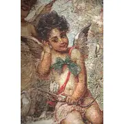 Cherubs In The Garden Stretched Wall Tapestry | Close Up 1