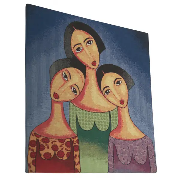 Three Sister Stretched Wall Tapestry | Close Up 3