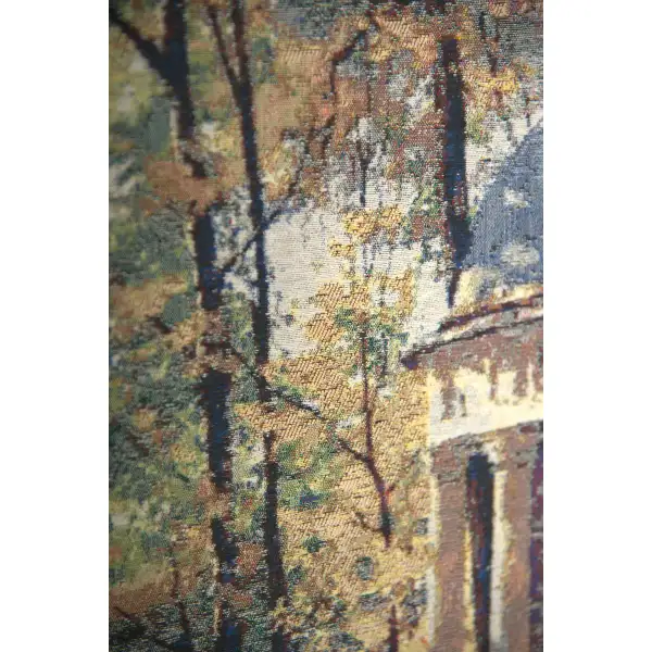 Gazebo in The Park Stretched Wall Tapestry | Close Up 2
