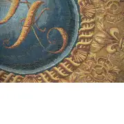 Coat of Arms A.K. Horizontal French Wall Tapestry | Close Up 2