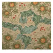 Arabesques W/Orange Tree Light Cushion - 19 in. x 19 in. Cotton by William Morris | Close Up 1