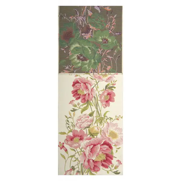 Peonies White Decorative Table Mat | Close Up 3