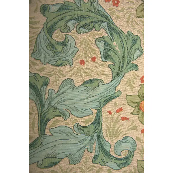 Orange Tree Arabesque Light French Table Mat - 19 in. x 71 in. Cotton by William Morris | Close Up 2