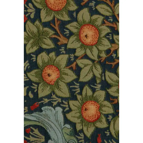 Orange Tree Arabesque Blue Decorative Table Mat | Close Up 4