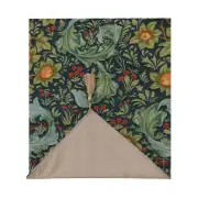 Orange Tree Arabesque Blue Decorative Table Mat | Close Up 5