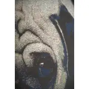 An Ecstatic Pug Stretched Wall Tapestry | Close Up 1