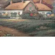 Our Cottage by the Lake  Wall Tapestry Stretched | Close Up 2