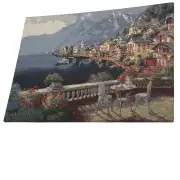 Hallstatt by the Lake Stretched Wall Tapestry | Close Up 3