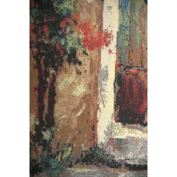 Villa Flora Over Door Stretched Wall Tapestry | Close Up 1