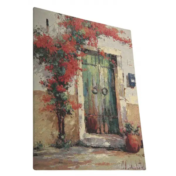 Villa Flora Over Door Stretched Wall Tapestry | Close Up 3