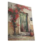 Villa Flora Over Door Stretched Wall Tapestry | Close Up 4