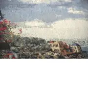 Mediterranean Village at Amalfi Stretched Wall Tapestry | Close Up 2