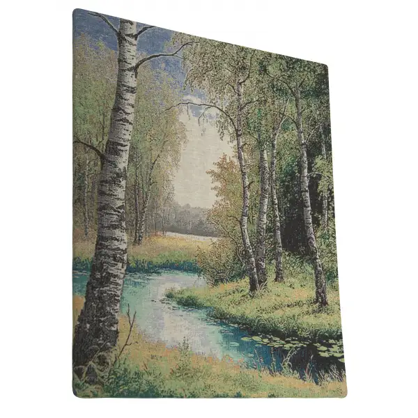 Brook between the Trees Stretched Wall Tapestry | Close Up 3
