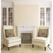 Amboise Floral Medallion French Couch Cushion | Life Style 1