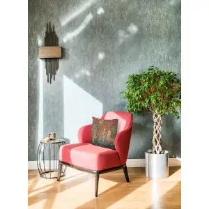 The Sight I Large Tapestry Cushion Cover - 19 in. x 19 in. Cotton by Charlotte Home Furnishings Inc