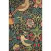 Strawberry Thief Black William Morris European Tapestry | Close Up 2