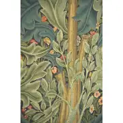 Woodpecker William Morris Belgian Tapestry Wall Hanging | Close Up 2