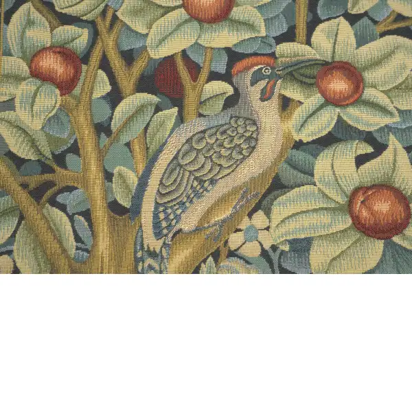 Woodpecker Right By William Morris Belgian Cushion Cover - 18 in. x 18 in. Cotton/Viscose/Polyester by William Morris | Close Up 2