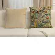 Woodpecker Right By William Morris Belgian Cushion Cover - 18 in. x 18 in. Cotton/Viscose/Polyester by William Morris