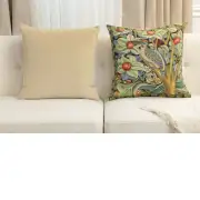 Woodpecker Left By William Morris Belgian Cushion Cover - 18 in. x 18 in. Cotton/Viscose/Polyester by William Morris | Close Up 5